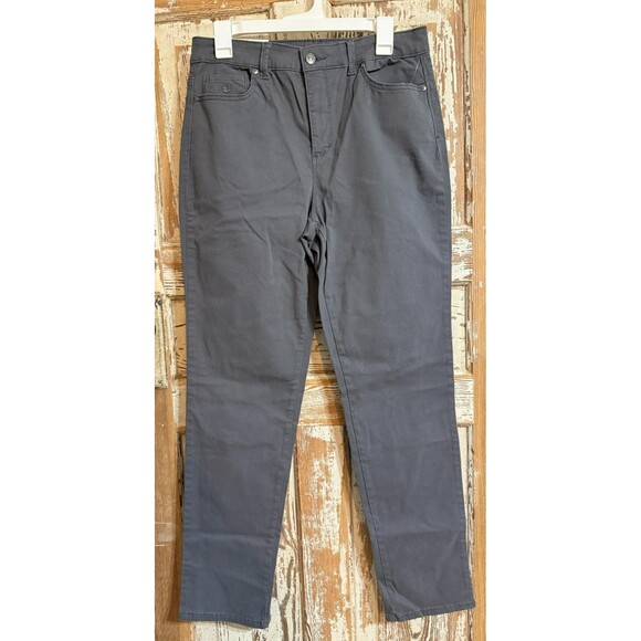 Gloria Vanderbilt Amanda 2.0 Classic Rise Stretch Slim Leg Jean - Gray - 8 Ave - Picture 1 of 6